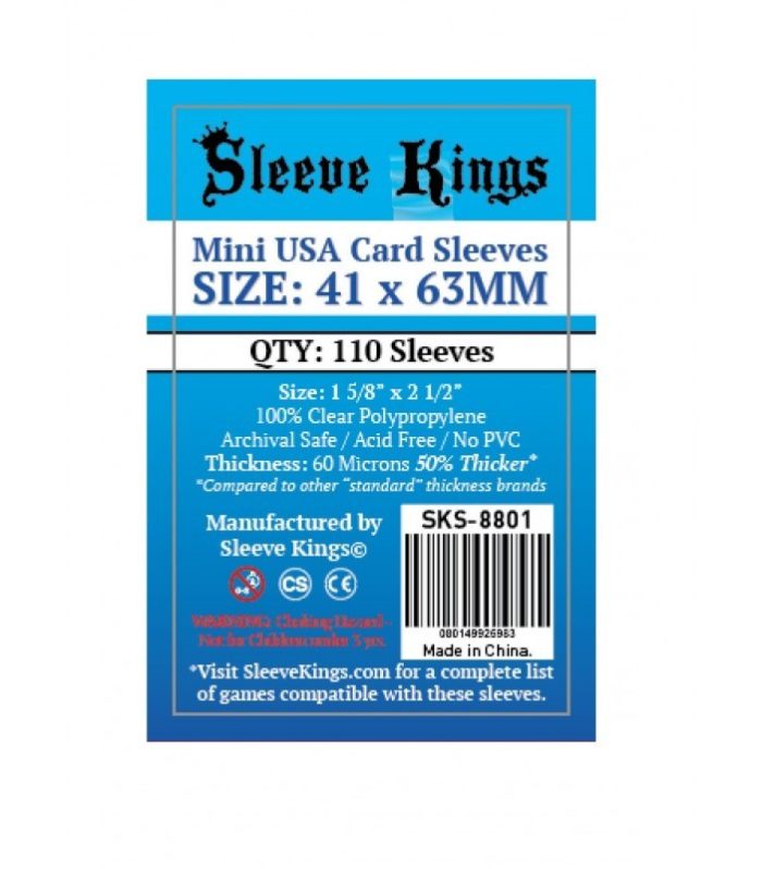 Sleeve Kings Mini USA Card Sleeves 41x63mm