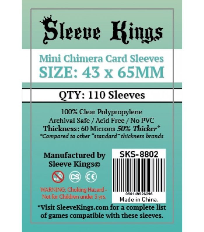 Sleeve Kings Mini Chimera Card Sleeves 43x65mm