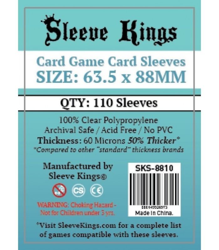 Sleeve Kings Card Game Card Sleeves 63.5x88MM