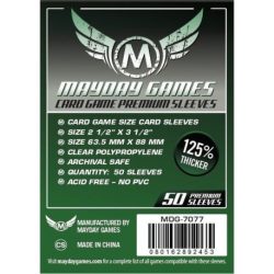 Mayday Premium Card Game Sleeves (50Pack) 63.5X88 MM (Dark Green)