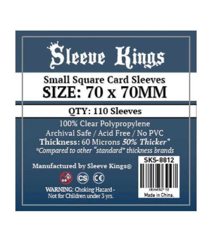 Sleeve Kings Small Square Card Sleeves (70x70mm)