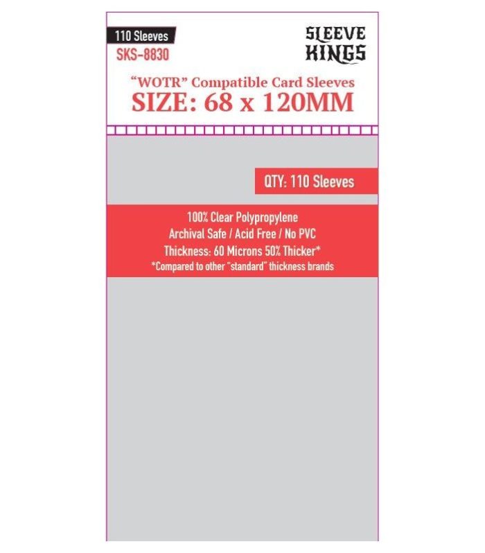 Sleeve Kings WOTR Perfect Compatible Sleeves (68x120mm)