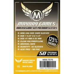 Mayday Premium Mini USA Sleeves 41X63MM (50 pack) (Dark Yellow)