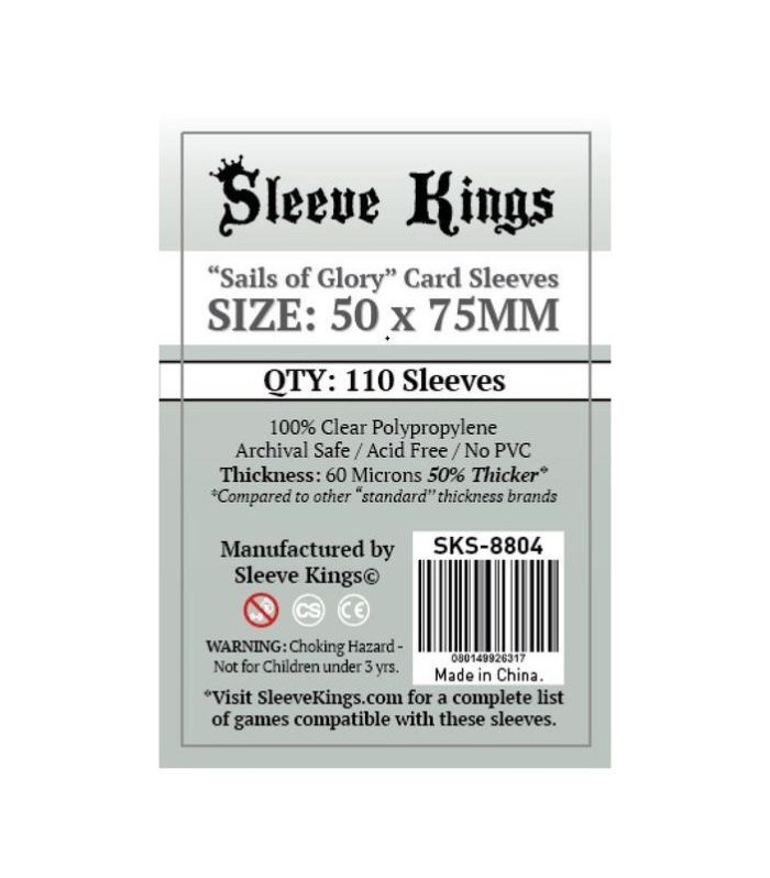 Sleeve Kings Sails of Glory Card Sleeves 50x75mm