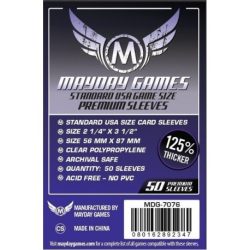 Mayday Premium Card Game Sleeves (50Pack) 56X87 MM (Purple)