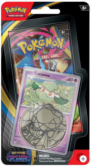 Mega evolution phantasmal flames checlane blister cottonee